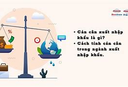 Công Thức Tính Cán Cân Xuất Nhập Khẩu Là Gì