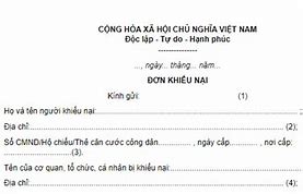 Mẫu Đơn Kiến Nghị Đền Bù Đất Đai